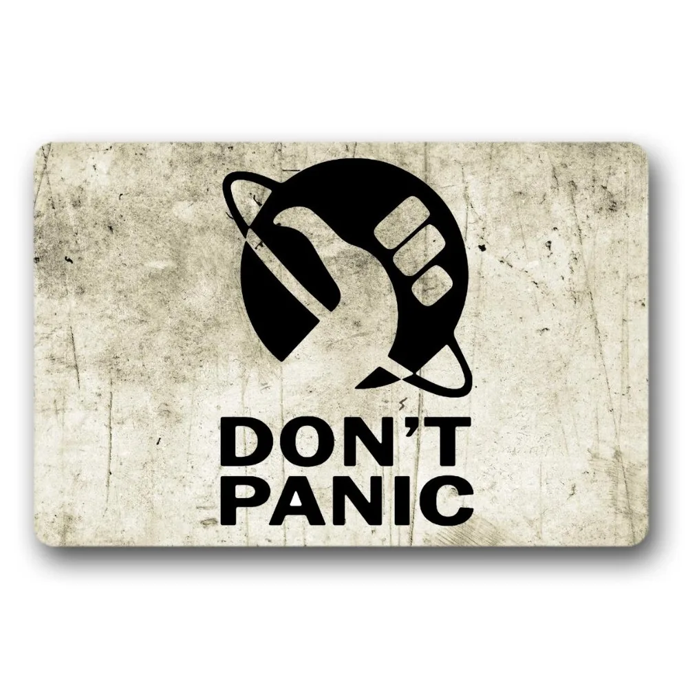 «Don't Panic "Добро пожаловать дверной коврик ковер в холл из нетканого материала для дома и улицы коврик декоративные дома и офиса дверной коврик