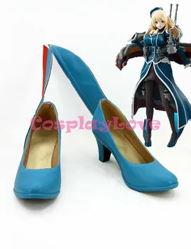 

Newest Custom Made Anime Kantai Collection Atago Atago-class Destroyer Cosplay Shoes Long Boots For Halloween Christmas