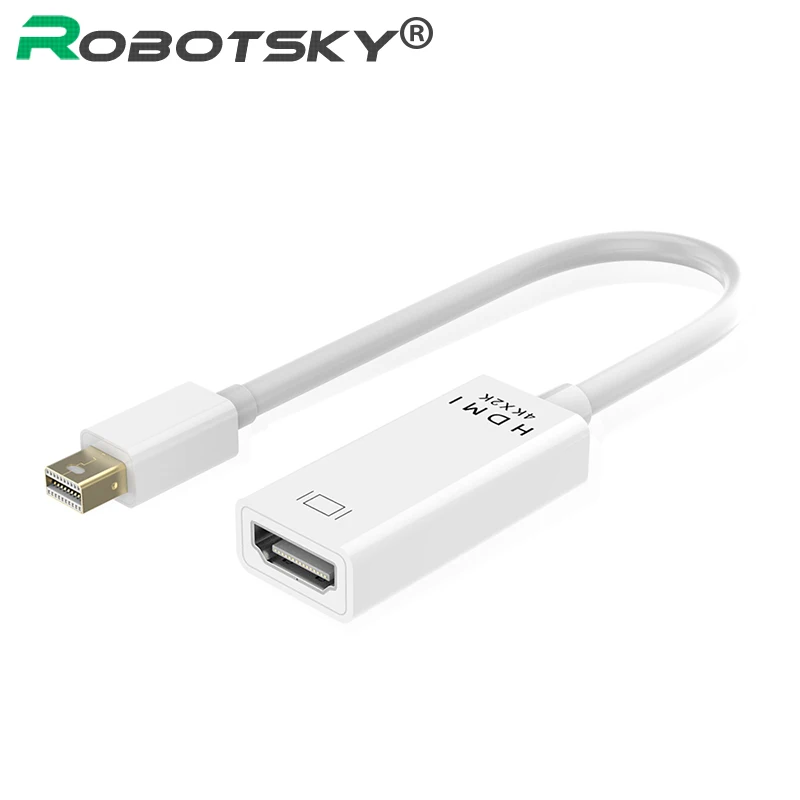 HD Mini DP к HDMI кабель мужчин и женщин Поддержка 4 К * 2 К DP адаптер конвертер Дисплей Порты и разъёмы для MacBook Pro HDTV PC проектор