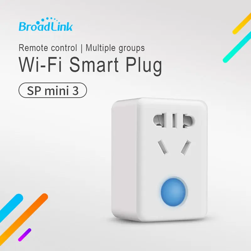 Оригинальный Broadlink SP Mini3 беспроводной smart Розетки 3g 4 г Wi-Fi пульт дистанционного управления розетки вилку с синхронизации для xiaomi android ios