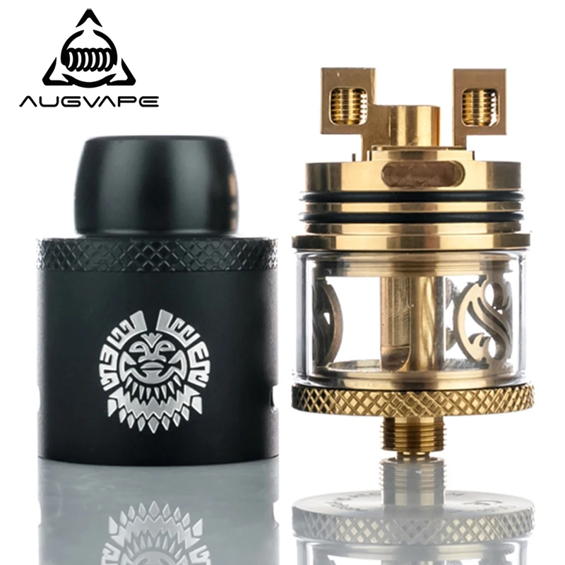 Augvape Merlin атомайзер RDTA Tank Vape 24 мм 3 5 мл емкость дерлин верхняя крышка капельного