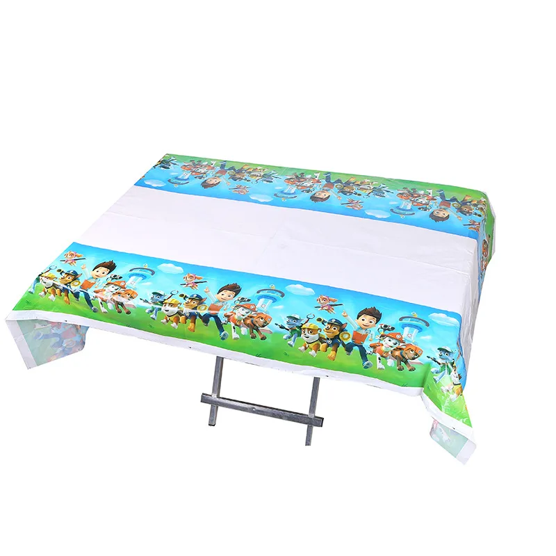 1pcs Table cover PAW Patrol одноразовые чашки кружки свечи тема мультфильма для детей Детские вечерние украшения дня рождения - Цвет: 1pcs Table cover
