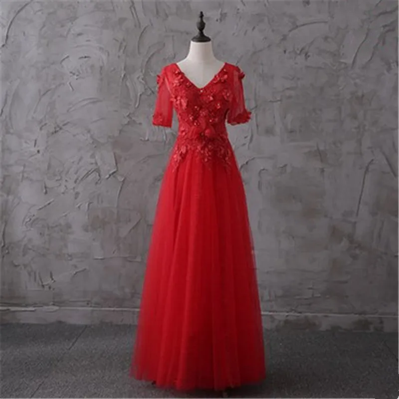 Вечерние Платья Vestidos De Festa выпускного платья вечернее платье Abendkleider Quinceanera Vestidos De Novia свадебное платье tk863 - Цвет: Red