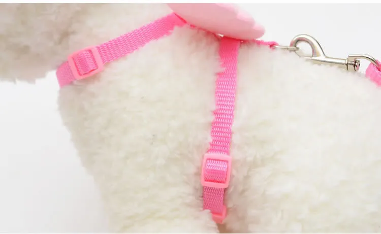 pink cute dog leash