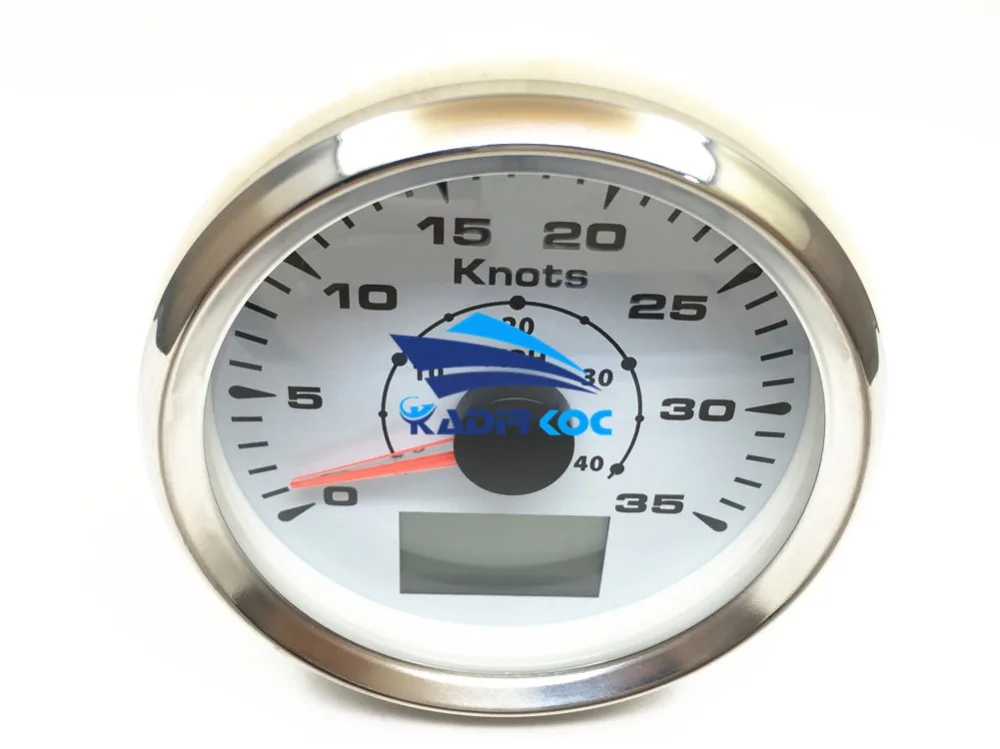 Новое поступление 85 мм спидометры GPS COG Trip одометры 0-35Knots 0-40MPH скорость mileometer для корабля яхты 8 видов подсветки цвета