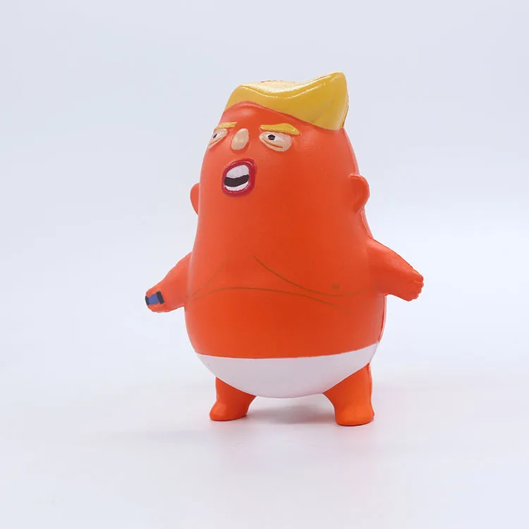 10pcs-rare kawaii squishсм Y man мистер Трамп медленно поднимается 11 см. Мягкая игрушка из искусственной кожи, подарок для детей,, дешево