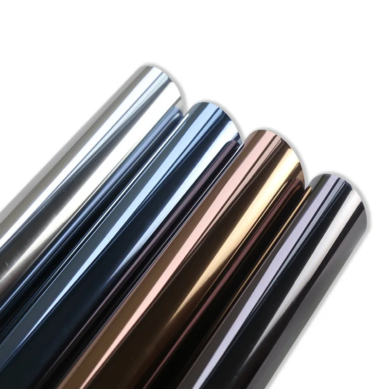 

30/40/50/60/70/80/90x400cm One Way Mirror Window Film PET Self-adhesive Reflective Solar film Privacy Window Tint for Home