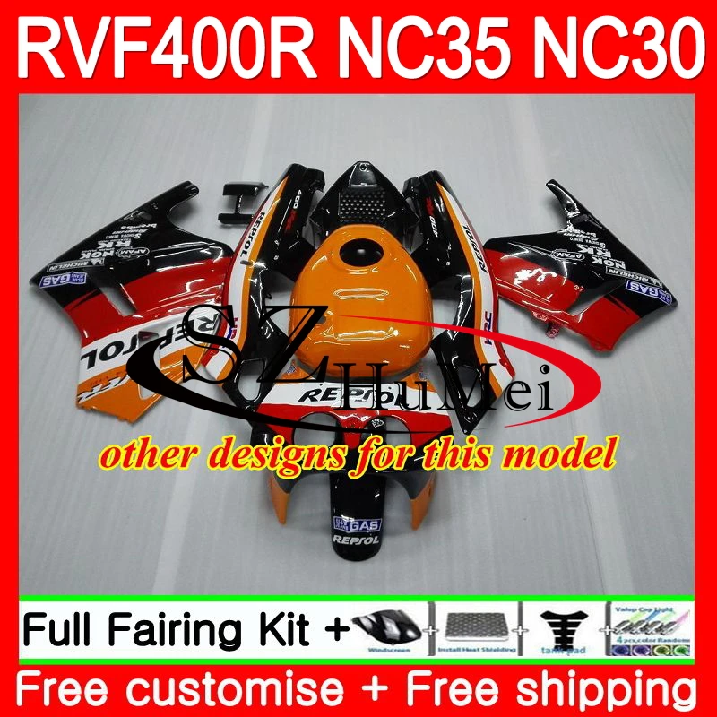 RVF400R для HONDA VFR400 R RR NC30 VFR400R 89 90 91 92 93 123SH. 4 NC35 V4 ПВП 400R 1989 1990 1991 1992 1993 белые, красные обтекатели