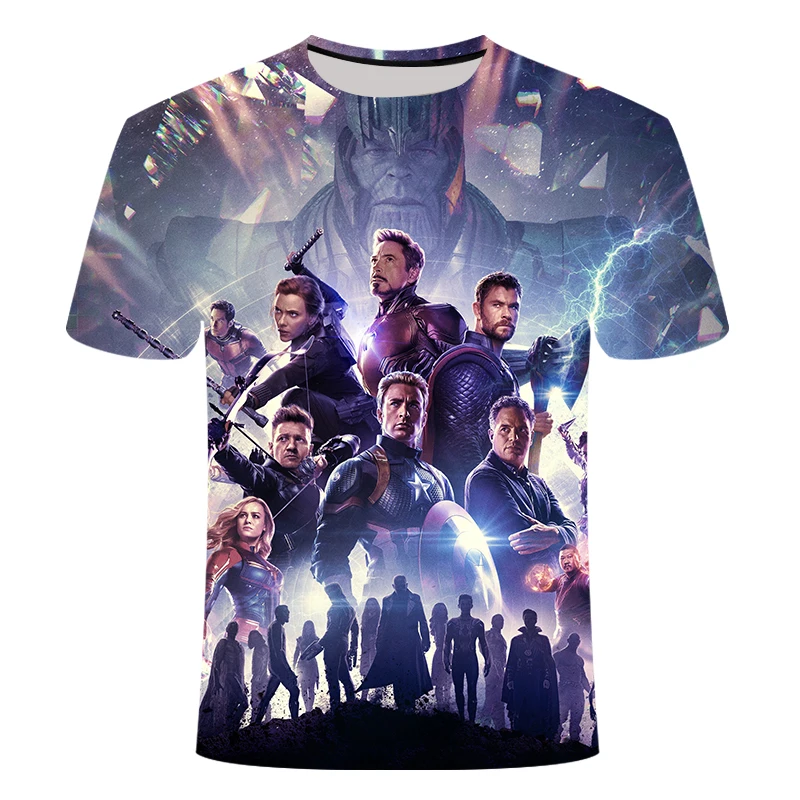 Летние 3D печатные Мстители Железный человек бесконечные перчатки стиль мужской