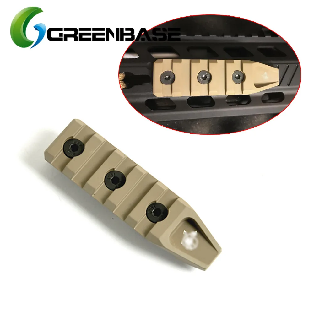 Greenbase Keymod Rail Охотничьи аксессуары 5 слотов Keymod Handguard Rail для URX 4,0 Quad Rail Black/Dark Earth