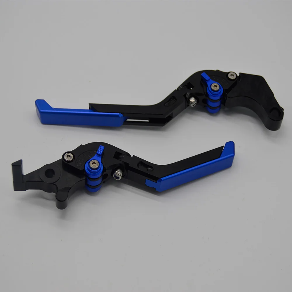 Black-Blue Новые CNC складные и удлиняющие тормозные рычаги сцепления для Triumph THRUXTON R - Цвет: Black-Blue