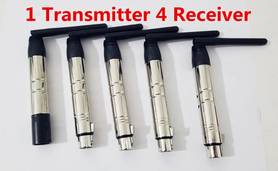 DMX512 DMX Dfi DJ беспроводной системный приемник или передатчик 2,4G для светодиодный светильник 400 м контроль - Цвет: 1T AND 4R