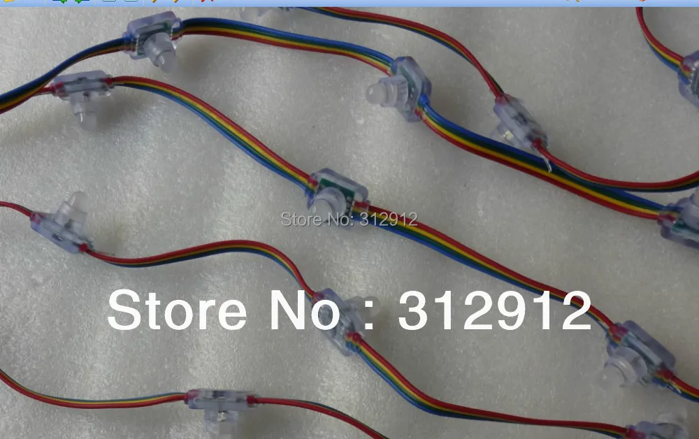 DC5V WS2801 светодиодный пиксель света, 50 шт. строка тип Впрыска