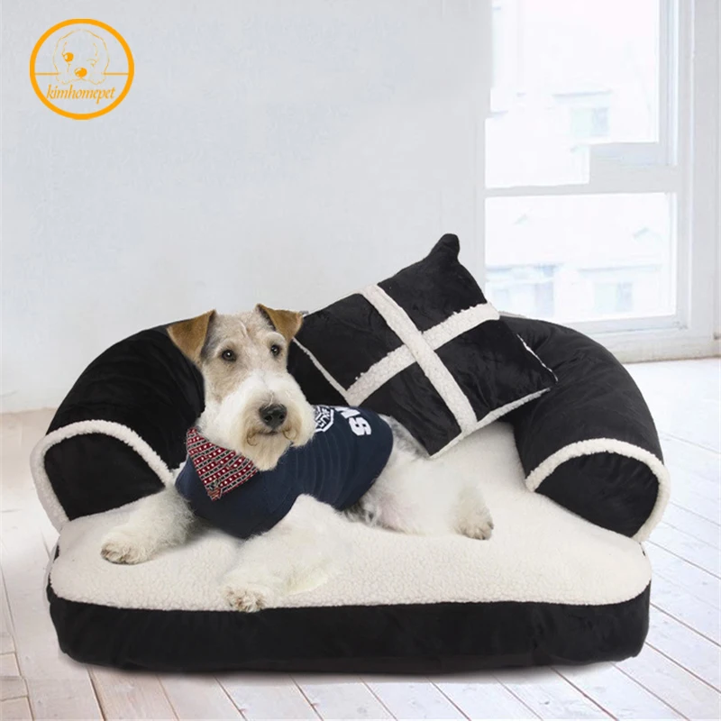 New Winter Warm Pet Bed Large Dog Luxurious House With Pillow Puppy