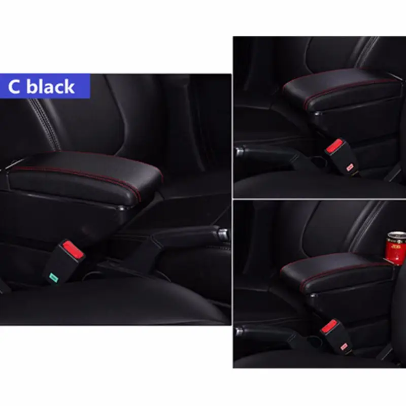 Для Geely MK1, MK 1 MK2, MK 2 MK-Cross, MK Cross хэтчбек, модифицированный автомобильный подлокотник в сборе - Испускаемый цвет: A black