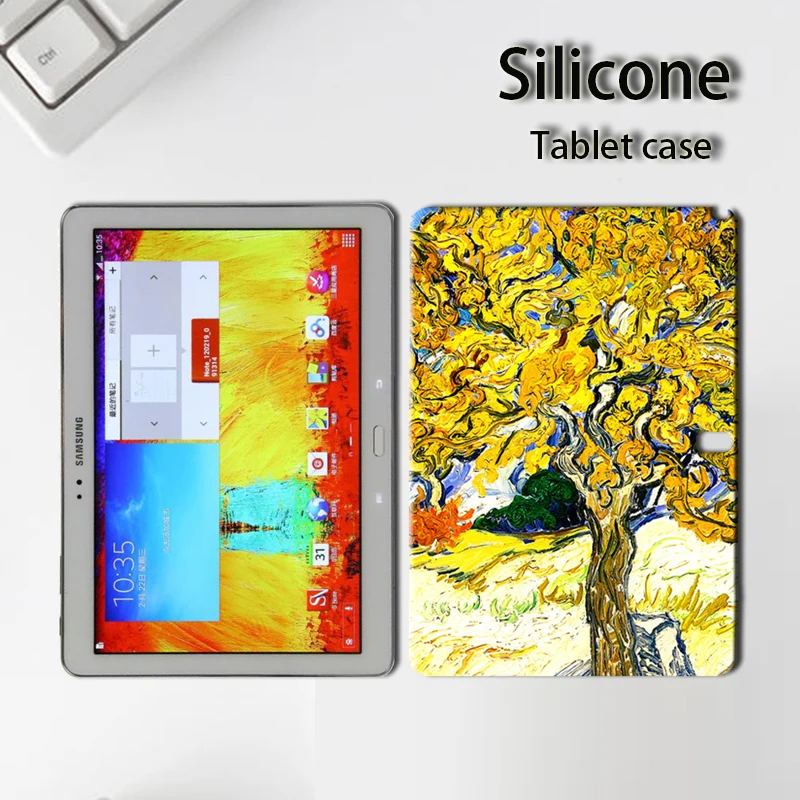 Краски планшетный чехол для samsung Galaxy Tab A A2 S2 E 9,6 9,7 10,1 10,5 SM T560 SM-T560 T590 SM-T590 T815C T813Cover+ ручка