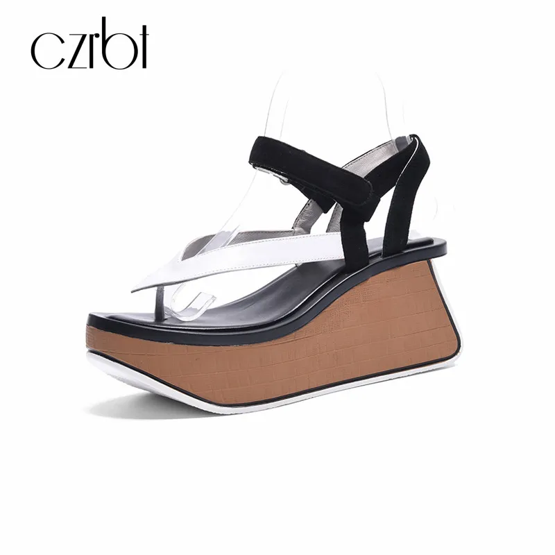 CZRBT 2018 Summer Women Sandals Gladiator High Platform Wedges Beach Sandal Ladies Sweet Ankle-Strap Flip Flops Casual Shoes цена CZRBT 2018 Summer Women Sandals Gladiator High Platform Wedges Beach Sandal Ladies Sweet Ankle-Strap Flip Flops Casual Shoes цены онлайн