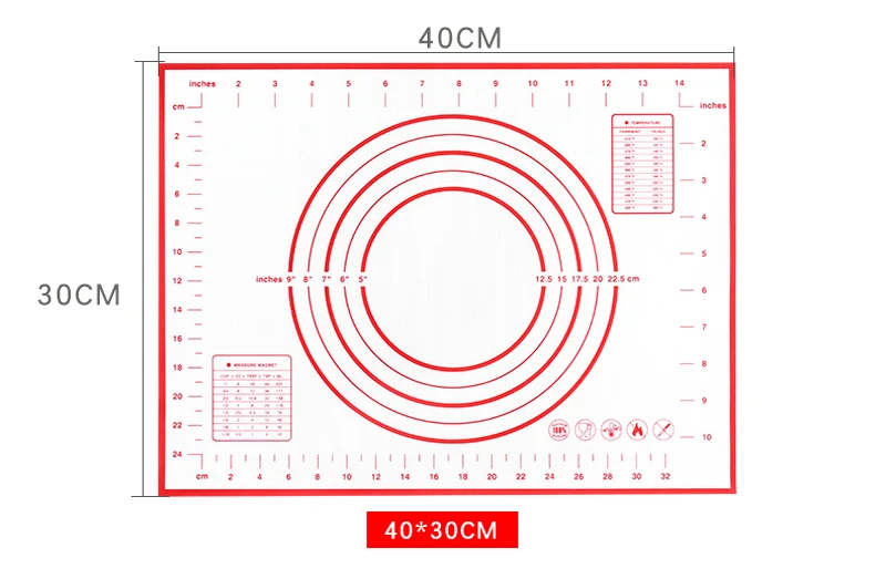 1 шт антипригарный силиконовый коврик для выпечки из стекловолокна коврик для теста для печенья выпечка пирожных макарон коврик Кондитерские инструменты