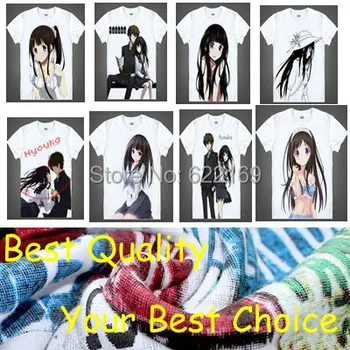 

Japanese Hyoka anime t-shirt anime Hotaro Oreki Eru Chitanda shirt frozen dessert christmas halloween coolprint
