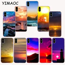

YIMAOC 265z Sunset beautiful Soft TPU Silicone Case for iPhone X r s Xr Xs Max 8 7 6S 6 Plus 5 5s SE