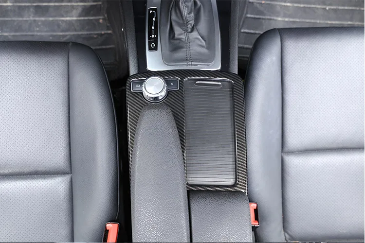 Для Mercedes Benz C Class W204 2008- автомобиль ABS центральная консоль подстаканник рамка отделка для Mercedes-benz E класс W212 2010-2011