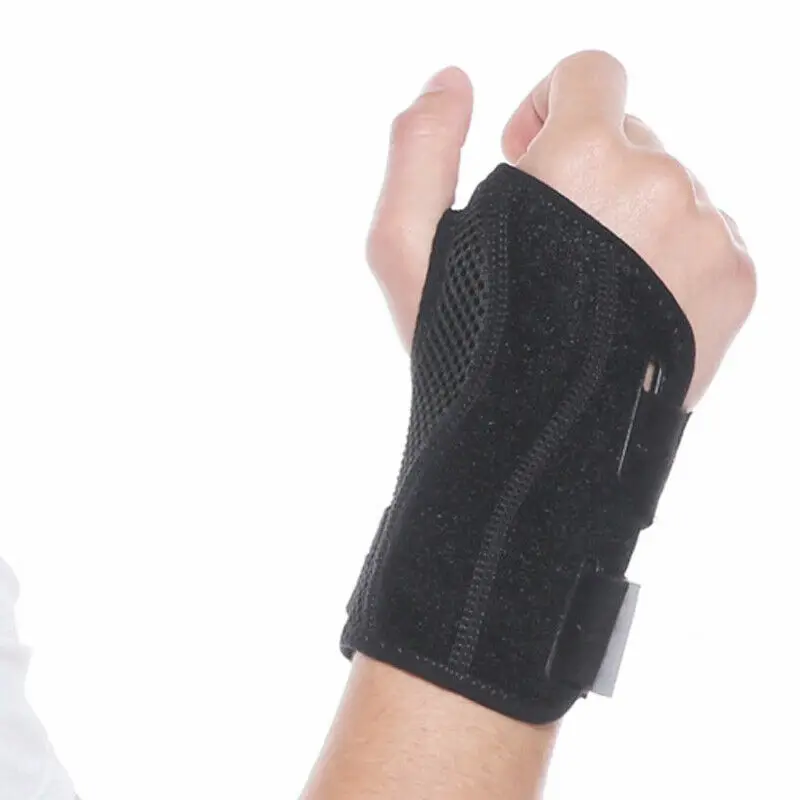 Новейшее популярное унисекс крепление для запястья шина Carpal пластиковое-стальное растяжение тоннеля бандаж твердый 1 шт Мода