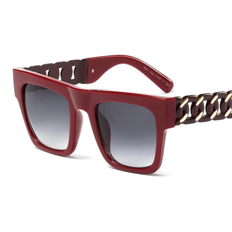 Очки солнцезащитные женские большого размера квадратные модные брендовые