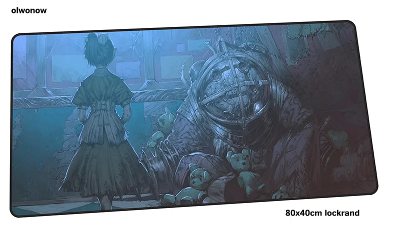 Bioshock коврик для мыши 800x400x3 мм красивый игровой коврик для мыши геймерский коврик подарок для игры компьютерный стол padmouse клавиатура большие игровые коврики
