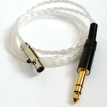 1.8m 6FT 6.35mm 1/4 plug 6core 4N OCC Silver plated Headphone Cable Upgrade Cable for AKG K240 K242 K271 K272 K702 Q701 DAC