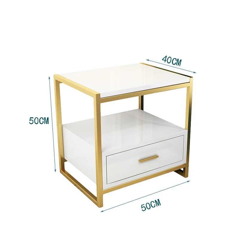 Луи Мода тумбочки прикроватные тумбочки Железный арт простой современный простой прикроватный шкаф для спальни Мини-хранение