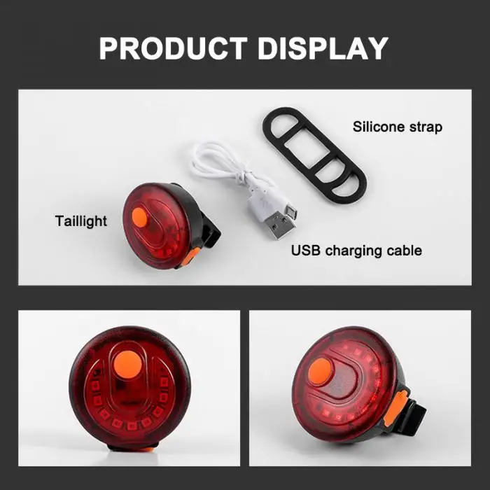Велосипедный фонарь с зарядкой через usb светодиодный Предупреждение безопасности для горного дорожного велосипеда KH889