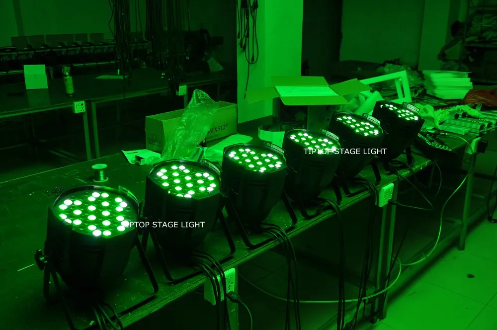 TIPTOP Led PAR ОСВЕЩЕНИЕ Чехлы сценический свет прочные багажные контейнеры 8IN1 с 54x3 W RGBW Led Par Light(красный цвет слоновой кости: 12, Зеленый: 18, синий: 18, белый: 6) 90 V-220 V