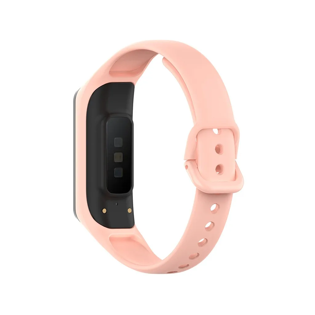 Силиконовый цельный саржевый ремешок для часов Ремешок для samsung Galaxy Fit e/SM-R375 наручные часы браслет Ремешки#15