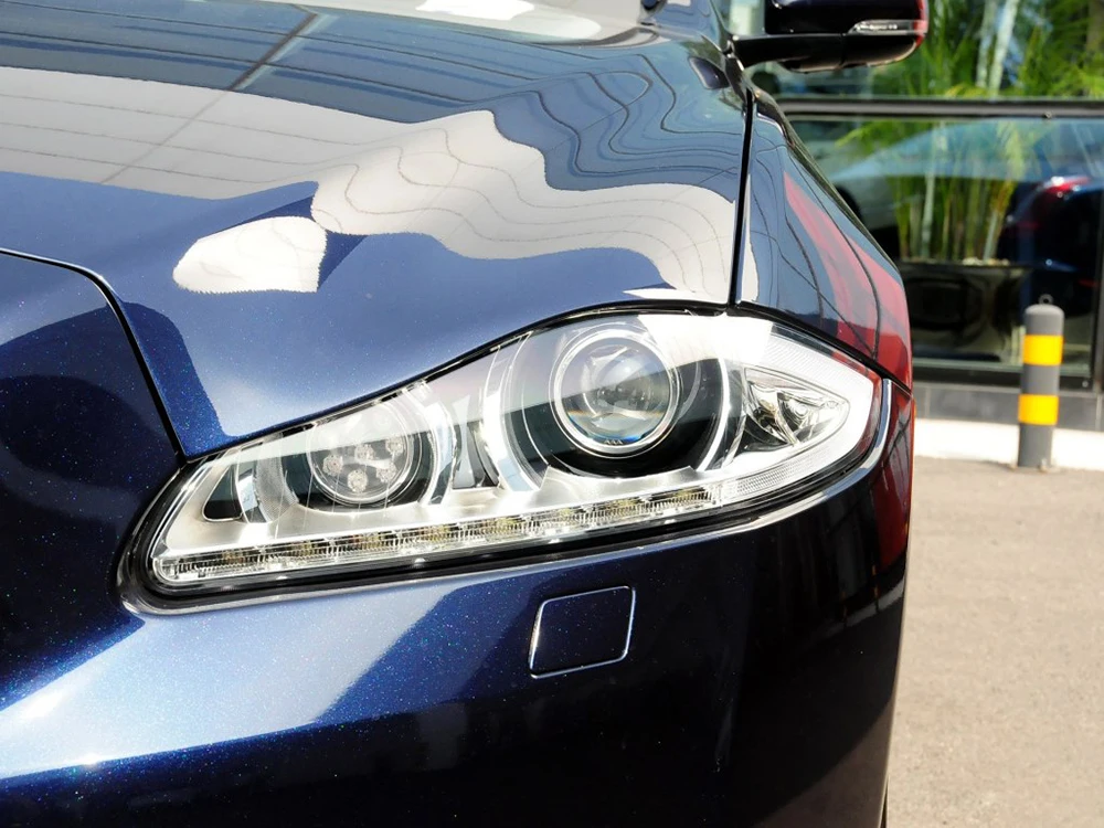 Для Jaguar XJ 2010 2011 2012 2013 фары автомобиля прозрачные линзы авто чехол