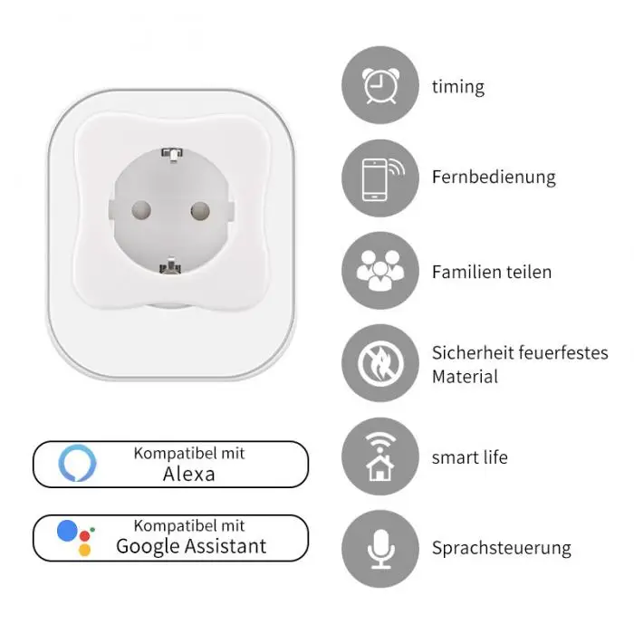 Wifi адаптер для карт памяти розетка ЕС вилка умный выбор времени для Alexa для Google Assistant дропшиппинг