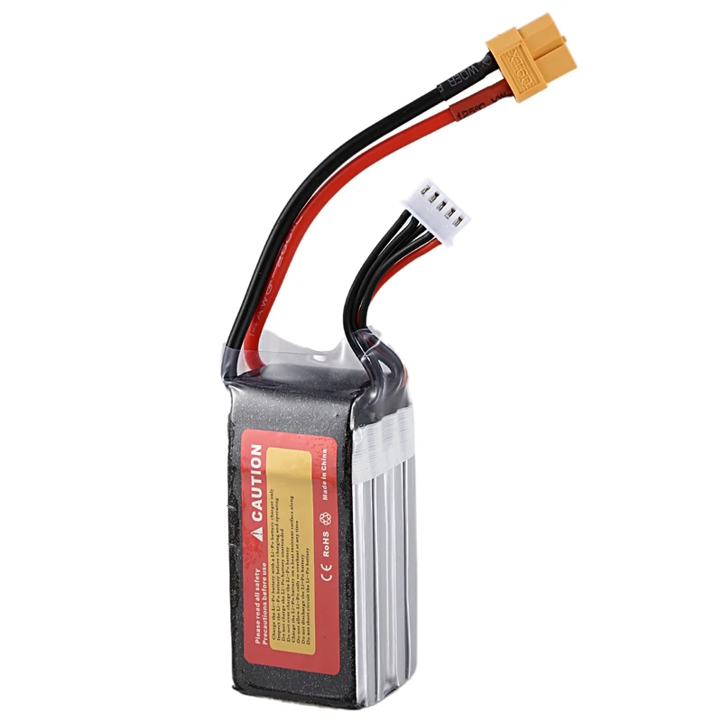 Zop Power 14.8V 1500Mah 45C 4S 1P Lipo Battery T Plug Rechargeable For Rc Racing Drone Quadcopter Helicopter Car Boat