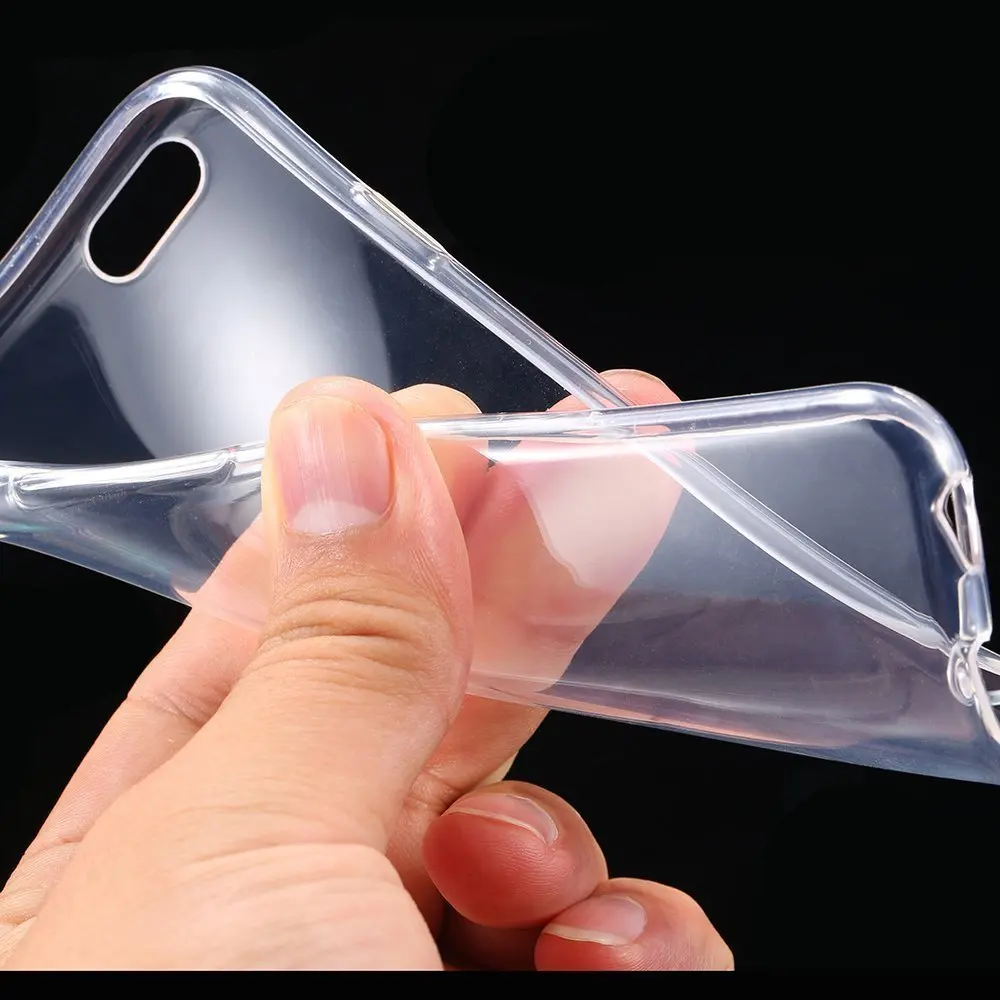 Для Coque iPhone 8 чехол ультра тонкий прозрачный чехол силиконовый чехол для телефона для IPhone 8 plus 5 5S 6 6s, 7, 7 Plus, 8 plus 4S