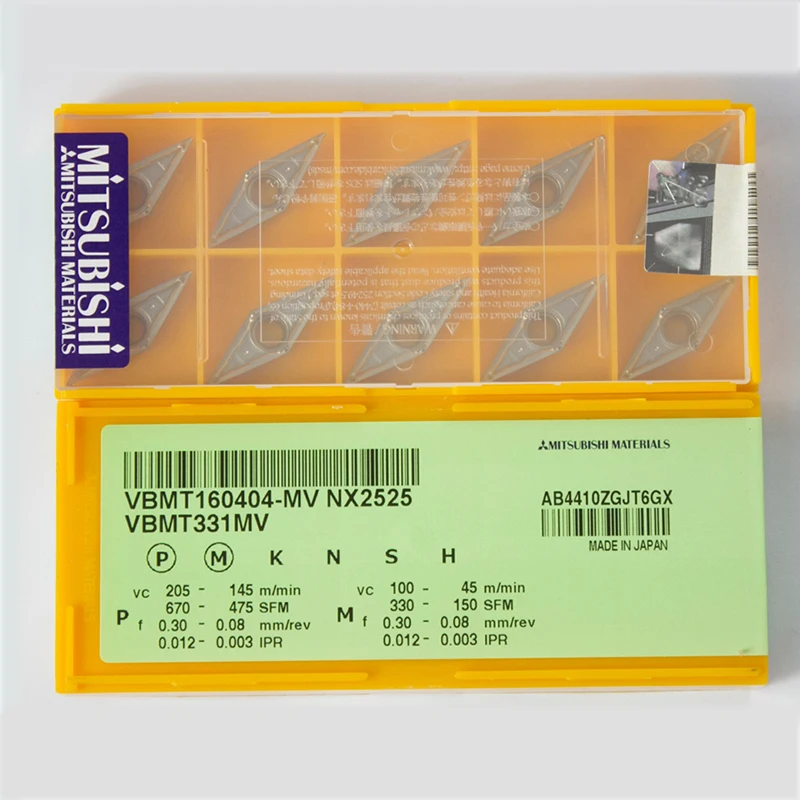 Керамика режущего инструмента R0.4 VBMT160404-MV NX2525 вставной режущей пластины для токарных станков с ЧПУ держатель инструмента Керамика режущего инструмента