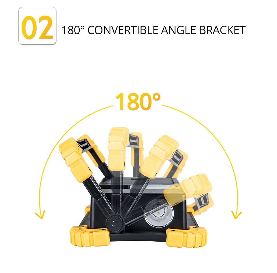 Rechargeable 20W COB LED Flashlight Work Light Lantern Flood Light USB Power Out Torch For Camping Tent Hand Lamp Car Repair (6)