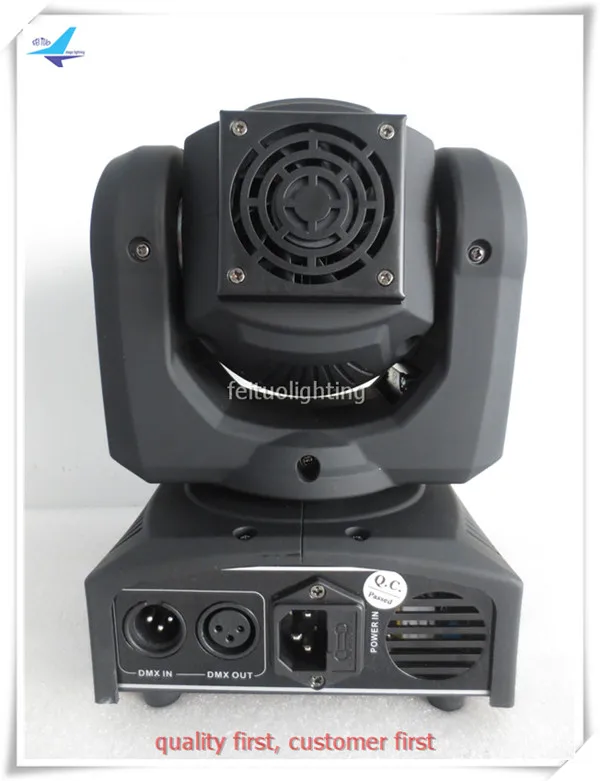 4pcs/lot)Free Shipping 60w Led Mini Moving Head Spot Light DMX512/Master-Slave/Auto run/Sound 8Gobos+8Colors DJ Stage Light