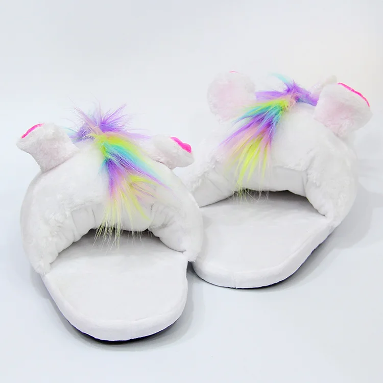 My Little Ponys/тапочки с героями мультфильмов, зимние теплые шлепанцы, домашняя обувь, мягкие плюшевые игрушки, милые домашние тапочки, унисекс, рождественский подарок