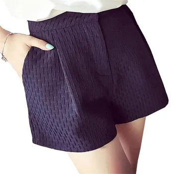 

YSDNCHI New Fashion Plaid Shorts Summer Candy Simple With Pocket High-Waisted Korean Casual Women Plus Size 4XL Crochet Shorts