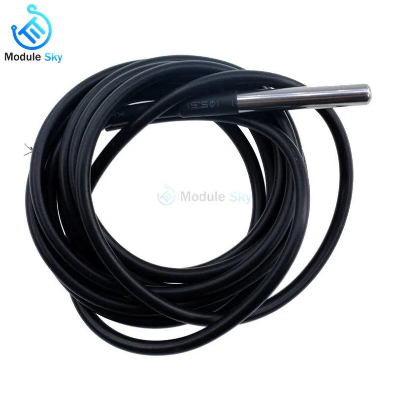 

2m 200CM Digital Temperature Temp Sensor Probe DS18B20 Thermometer Waterproof Sensor For Arduino Compatible Stainless Steel