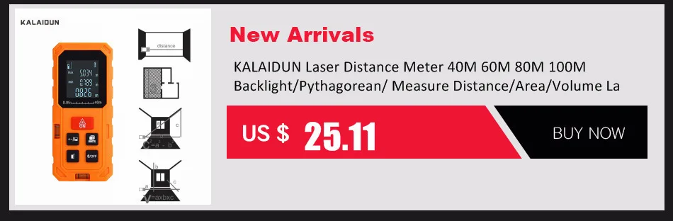KALAIDUN лазерный дальномер 40 м 60 м 80 м 100 м цифровой измерительный лазерный дальномер электронное измерительное устройство лазерный дальномер