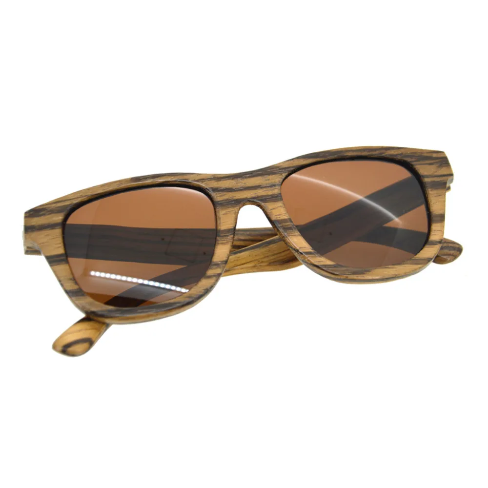 New Mens Wood Grain Sunglasses Men Vintage Eyewear zebra wood Glasses