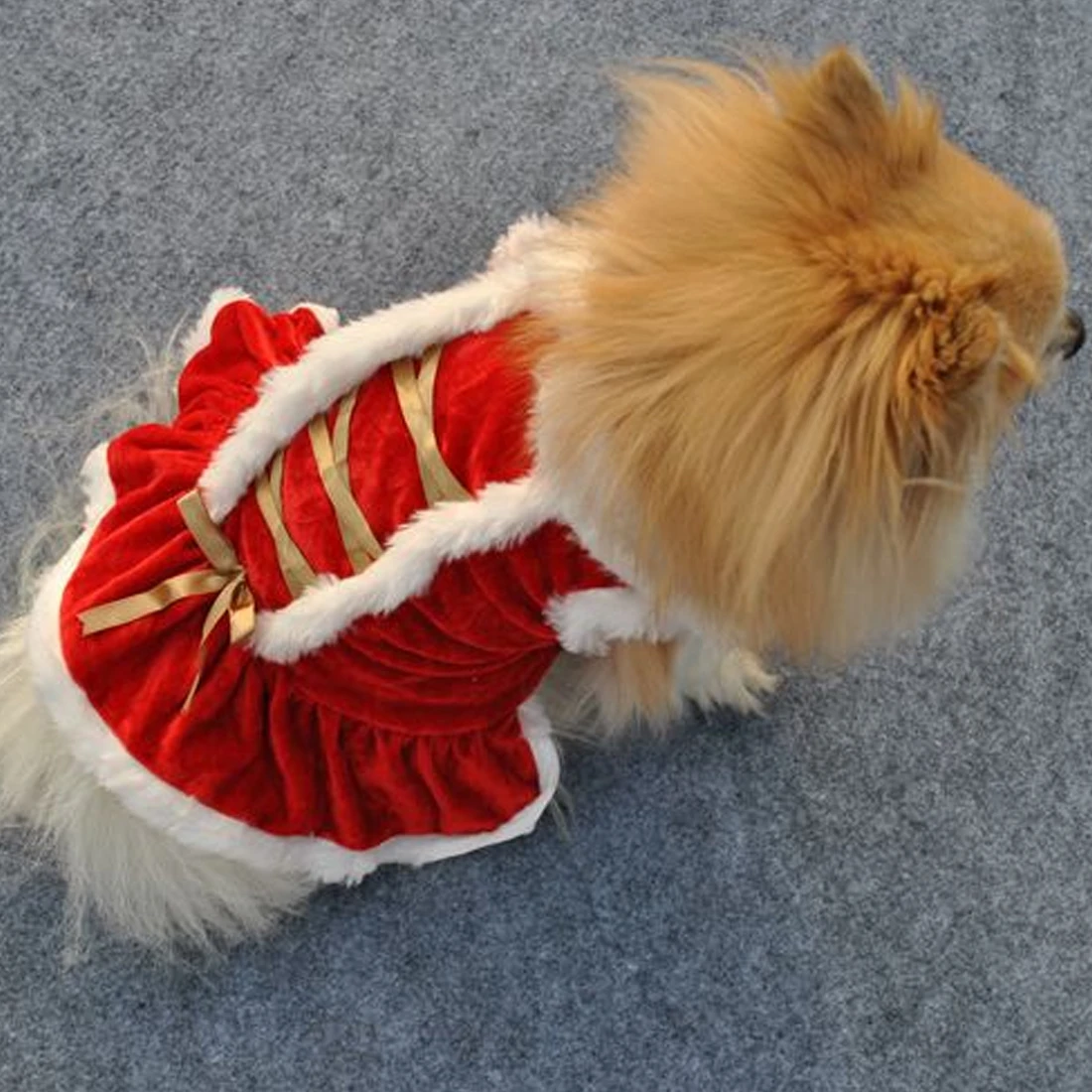 Pet Одежда Зима Рождество Одежда для собак Doggy Санта костюмы Костюмы животное одежды Дизайн Pet платье XS-L