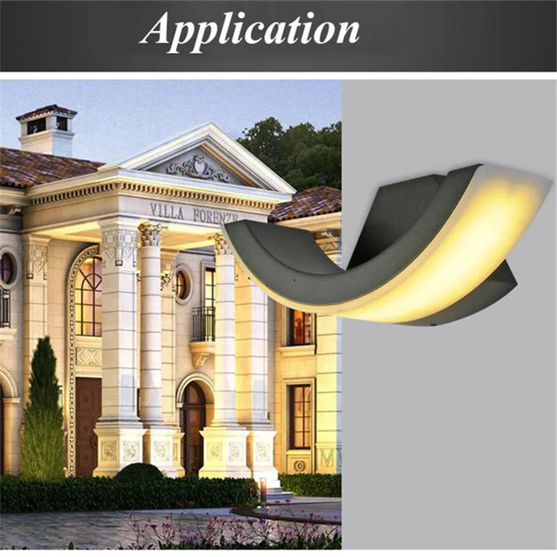 

Modern 8W Wall Mounted LED Lamp AC85-265V Waterproof Garden Lights Corridor Wall Lamp Hotel decor Lights