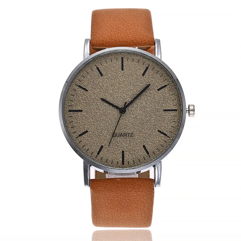Vansvar женские часы простые креативные кварцевые наручные часы Роскошный кожаный браслет круглый чехол для часов Reloj Mujer 18MAR20 - Цвет: D