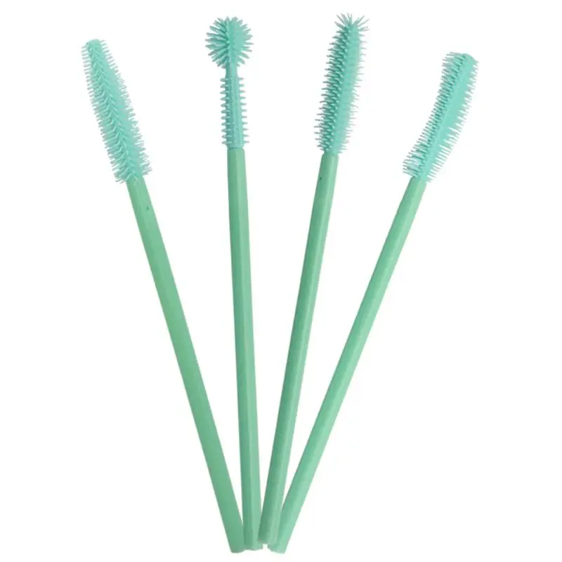 50 шт одноразовая силиконовая щетка для ресниц|Аппликатор теней век| |