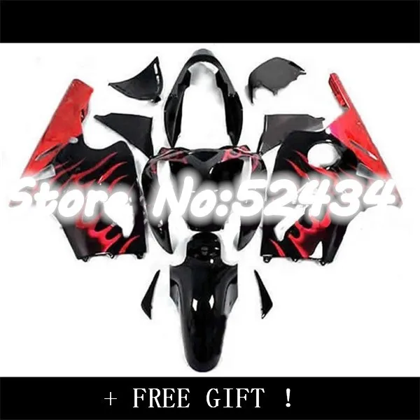 Fei-темно черный красный обтекатель для KAWASAKI ZX12R 02-04 ZX-12R 2002-2004 ZX 12R ZX 12 R 02 03 04